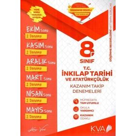 Kva Yayınları 8. Sınıf Tc. İnkılap Tarihi Ve Atatürkçülük Fark Var Kazanım Takip Denemeleri