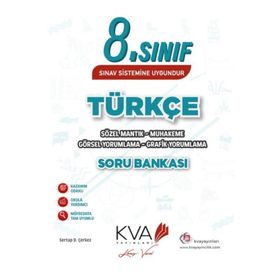 KVA Yayınları 8. Sınıf Türkçe Sözel Mantık Muhakeme Soru Bankası