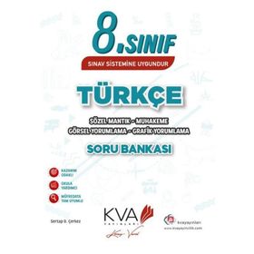 KVA Yayınları 8. Sınıf Türkçe Sözel Mantık Muhakeme Soru Bankası