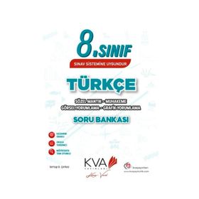 KVA Yayınları 8. Sınıf Türkçe Sözel Mantık Muhakeme Soru Bankası