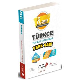 Kva Yayınları 8. Sınıf Türkçe Yeni Nesil Fark Var Soru Bankası
