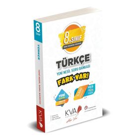 Kva Yayınları 8. Sınıf Türkçe Yeni Nesil Fark Var Soru Bankası