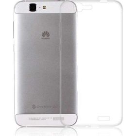 Kvy Huawei G7 Kamera Korumalı Süper Silikon Şeffaf Kılıf