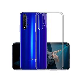 Kvy Huawei Honor 20 Kamera Korumalı Süper Silikon Şeffaf Kılıf