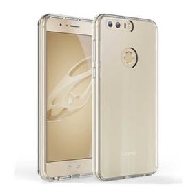 Kvy Huawei Honor 8 Kamera Korumalı Süper Silikon Şeffaf Kılıf