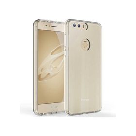 Kvy Huawei Honor 8 Kamera Korumalı Süper Silikon Şeffaf Kılıf