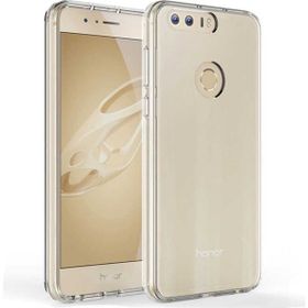 Kvy Huawei Honor 8 Kamera Korumalı Süper Silikon Şeffaf Kılıf