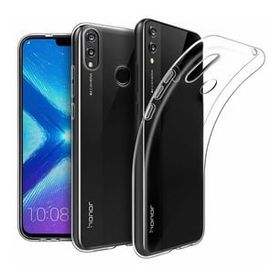 Kvy Huawei Honor 8X Kamera Korumalı Süper Silikon Şeffaf Kılıf