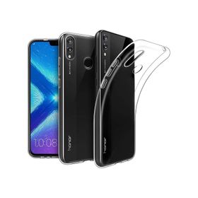 Kvy Huawei Honor 8X Kamera Korumalı Süper Silikon Şeffaf Kılıf