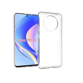 Kvy Huawei Nova Y90 Kamera Korumalı Süper Silikon Şeffaf Kılıf