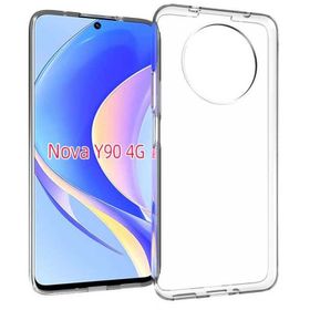 Kvy Huawei Nova Y90 Kamera Korumalı Süper Silikon Şeffaf Kılıf