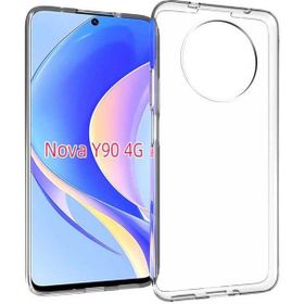 Kvy Huawei Nova Y90 Kamera Korumalı Süper Silikon Şeffaf Kılıf