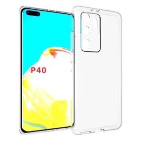Kvy Huawei P40 Kamera Korumalı Süper Silikon Şeffaf Kılıf