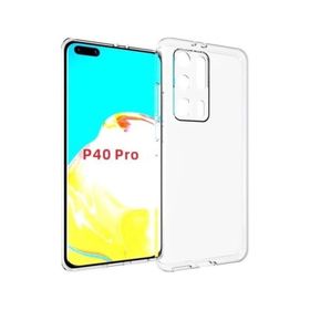 Kvy Huawei P40 Pro Kamera Korumalı Süper Silikon Şeffaf Kılıf