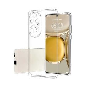 Kvy Huawei P50 Pro Kamera Korumalı Süper Silikon Şeffaf Kılıf