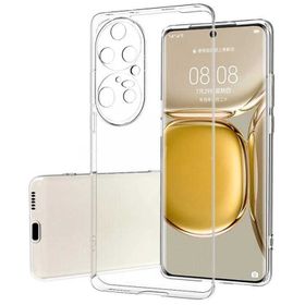 Kvy Huawei P50 Pro Kamera Korumalı Süper Silikon Şeffaf Kılıf