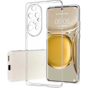 Kvy Huawei P50 Pro Kamera Korumalı Süper Silikon Şeffaf Kılıf