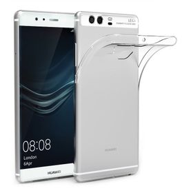 Kvy Huawei P9 Kamera Korumalı Süper Silikon Şeffaf Kılıf