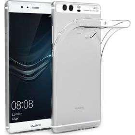 Kvy Huawei P9 Kamera Korumalı Süper Silikon Şeffaf Kılıf