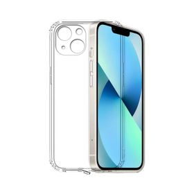 Kvy iPhone 14 Kamera Korumalı Süper Silikon Şeffaf Kılıf