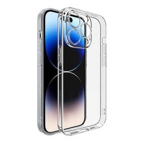 Kvy iPhone 14 Pro Max Kamera Korumalı Süper Silikon Şeffaf Kılıf