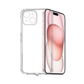 Kvy iPhone 15 Plus Kamera Korumalı Süper Silikon Şeffaf Kılıf