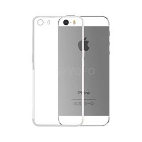 Kvy iPhone 5 Kamera Korumalı Süper Silikon Şeffaf Kılıf