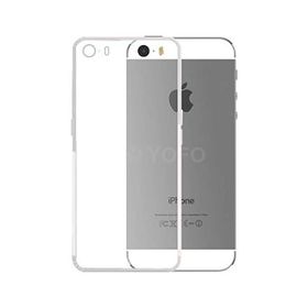Kvy iPhone 5S Kamera Korumalı Süper Silikon Şeffaf Kılıf