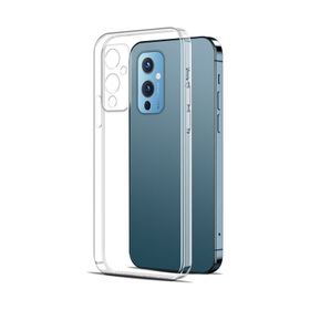 Kvy One Plus 9 Kamera Korumalı Süper Silikon Şeffaf Kılıf