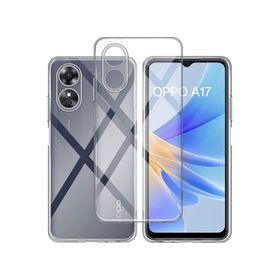 Kvy Oppo A17 Kamera Korumalı Süper Silikon Şeffaf Kılıf