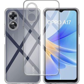 Kvy Oppo A17 Kamera Korumalı Süper Silikon Şeffaf Kılıf