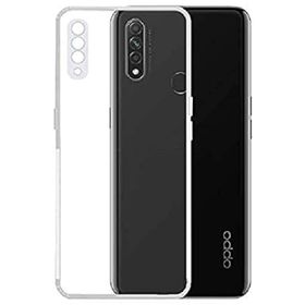 Kvy Oppo A31 Kamera Korumalı Süper Silikon Şeffaf Kılıf