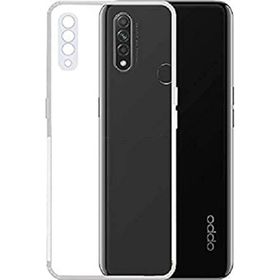 Kvy Oppo A31 Kamera Korumalı Süper Silikon Şeffaf Kılıf