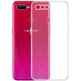Kvy Oppo AX7 Kamera Korumalı Süper Silikon Şeffaf Kılıf