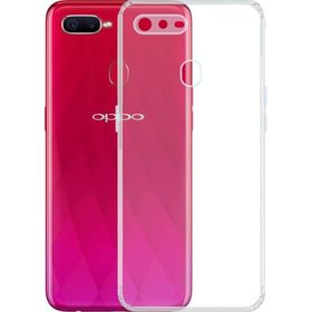 Kvy Oppo AX7 Kamera Korumalı Süper Silikon Şeffaf Kılıf