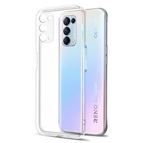 Kvy Oppo Reno 5 Pro Kamera Korumalı Süper Silikon Şeffaf Kılıf