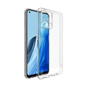 Kvy Oppo Reno 7 Kamera Korumalı Süper Silikon Şeffaf Kılıf