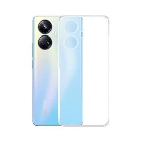 Kvy Realme 10 Pro Plus Kamera Korumalı Süper Silikon Şeffaf Kılıf
