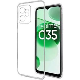 Kvy Realme C35 Kamera Korumalı Süper Silikon Şeffaf Kılıf
