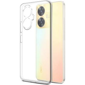 Kvy Realme C55 Kamera Korumalı Süper Silikon Şeffaf Kılıf