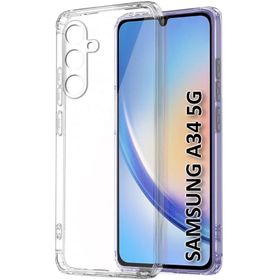 Kvy Samsung Galaxy A34 Kamera Korumalı Süper Silikon Şeffaf Kılıf