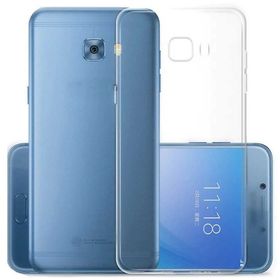 Kvy Samsung Galaxy C7 Kamera Korumalı Süper Silikon Şeffaf Kılıf
