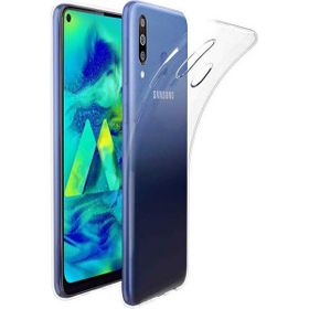 Kvy Samsung Galaxy M40 Kamera Korumalı Süper Silikon Şeffaf Kılıf