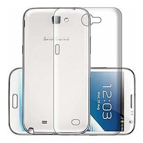 Kvy Samsung Galaxy Note 2 Kamera Korumalı Süper Silikon Şeffaf Kılıf