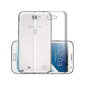 Kvy Samsung Galaxy Note 2 Kamera Korumalı Süper Silikon Şeffaf Kılıf