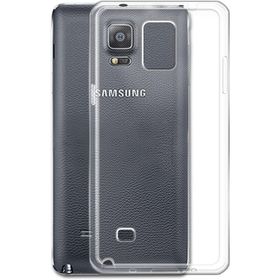 Kvy Samsung Galaxy Note 4 Kamera Korumalı Süper Silikon Şeffaf Kılıf