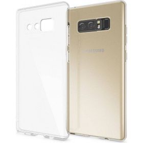 Kvy Samsung Galaxy Note 8 Kamera Korumalı Süper Silikon Şeffaf Kılıf