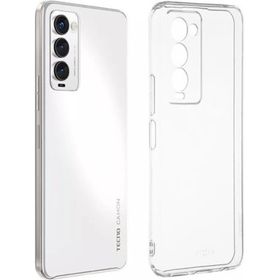 Kvy Tecno Camon 18 Kamera Korumalı Süper Silikon Şeffaf Kılıf