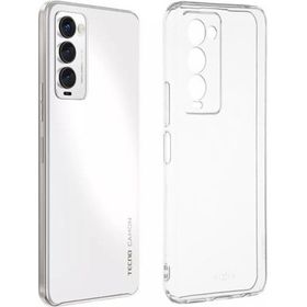 Kvy Tecno Camon 18 Kamera Korumalı Süper Silikon Şeffaf Kılıf