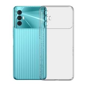 Kvy Tecno Pova 3 Kamera Korumalı Süper Silikon Şeffaf Kılıf